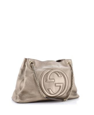 Medium Soho Chain Strap Shoulder Bag Leather