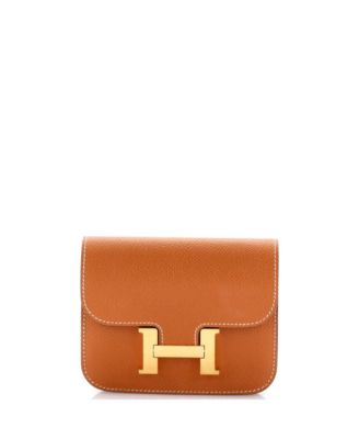 Pre-Owned HERMES Constance Slim Wallet Epsom