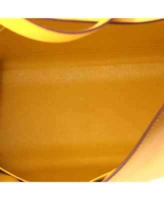 Kelly 32 Handbag Yellow Epsom with Palladium Hardware