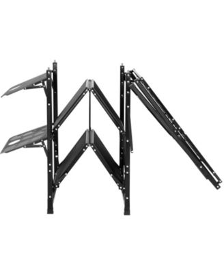 Folding Camping Kitchen Table with Sink Side Tables and Storage Shelves