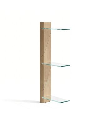 3 Tiered Window Sill Plant Shelf Wood Glass Renter Friendly No Drill Indoor Stand