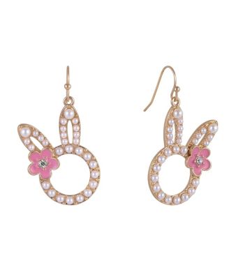 Pearl Easter Bunny Earrings