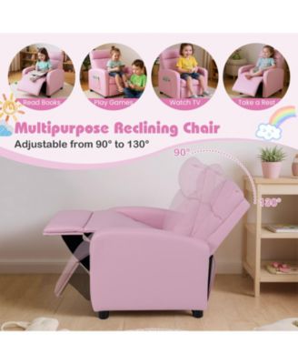 Ergonomic Kids Recliner Lounge Sofa for Ages Three to Twelve