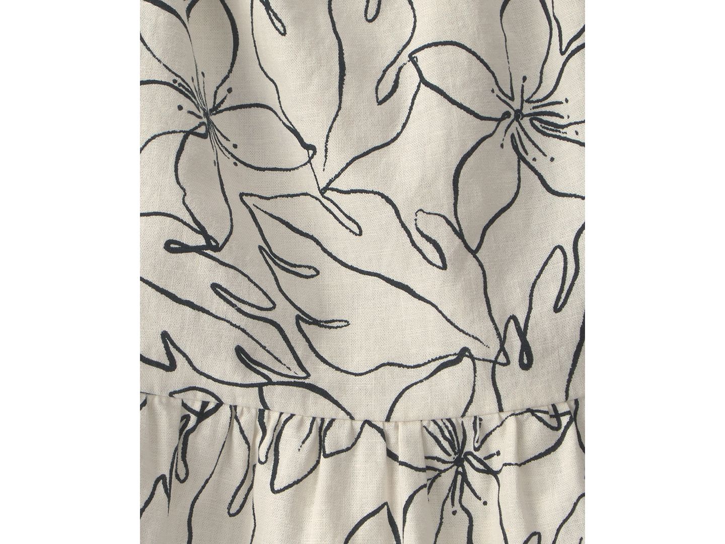 Платье Carter's Linen Blend Floral Dress для девочек-малышей, цвет: Чёрный / Слоновая кость — фото 4