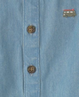 Baby Boys' Beach Cruiser Chambray Sleeveless Romper