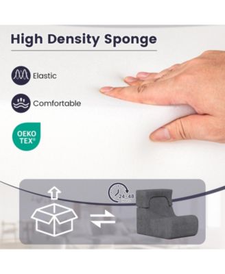 Floor Chair Lazy Sofa with Detachable Headrest Cushion