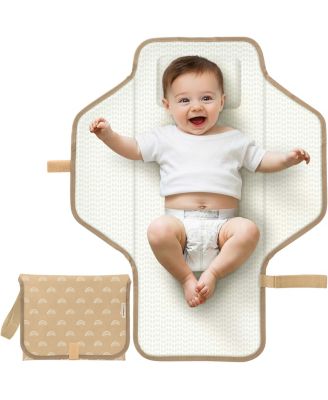 Flex Portable Changing Pad for Baby, Travel, Foldable Large Waterproof Baby Diaper Changing Mat for Diaper Bag