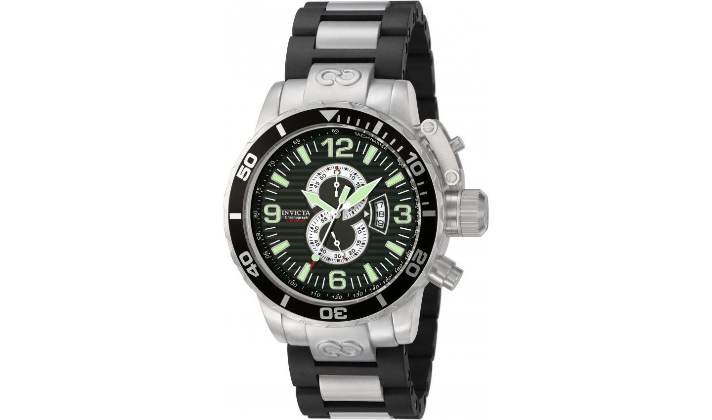 Мужские часы Invicta 4898 Corduba Quartz Chronograph Dial, цвет: Чёрный / Серебристый — фото 1