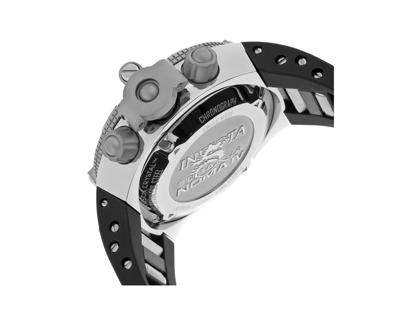Мужские часы Invicta 1388 Subaqua Norma IV Quartz Chronograph Dial, цвет: Чёрный / Серебристый — фото 3