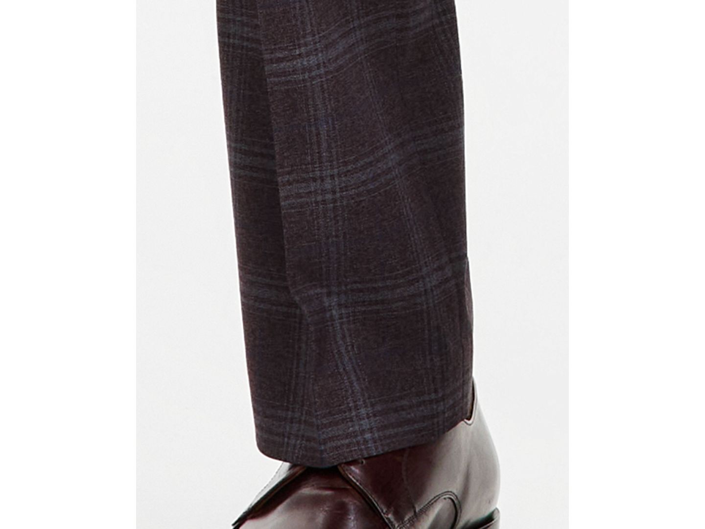 Мужские брюки Tayion Collection Classic-Fit Burgundy Plaid Suit Separate, цвет: Бордовый — фото 7