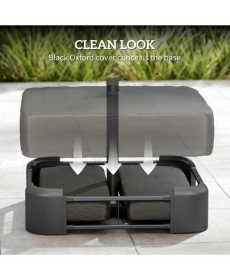 Patio Umbrella Base 176 lbs Filled for 1.9" Poles,