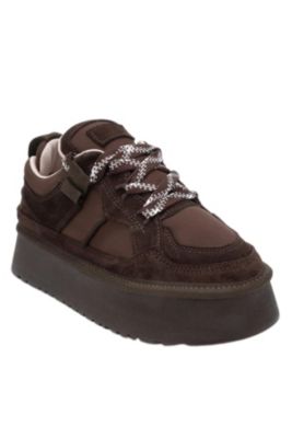 Women's Riven Leather Platform Sneaker