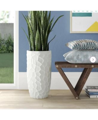 MgO Geometric Pattern Round 22" Tall Planter