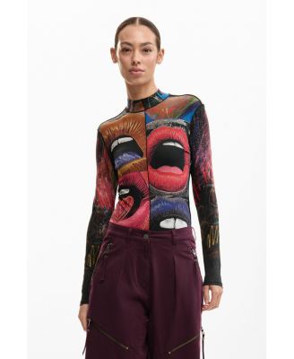 Women's Long Sleeve High Neck T-Shirt