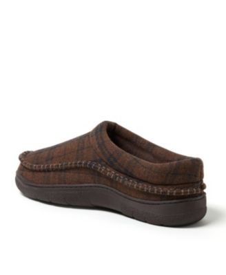 Men's Thompson Plaid Moccasin Toe Clog House Shoe Slipper