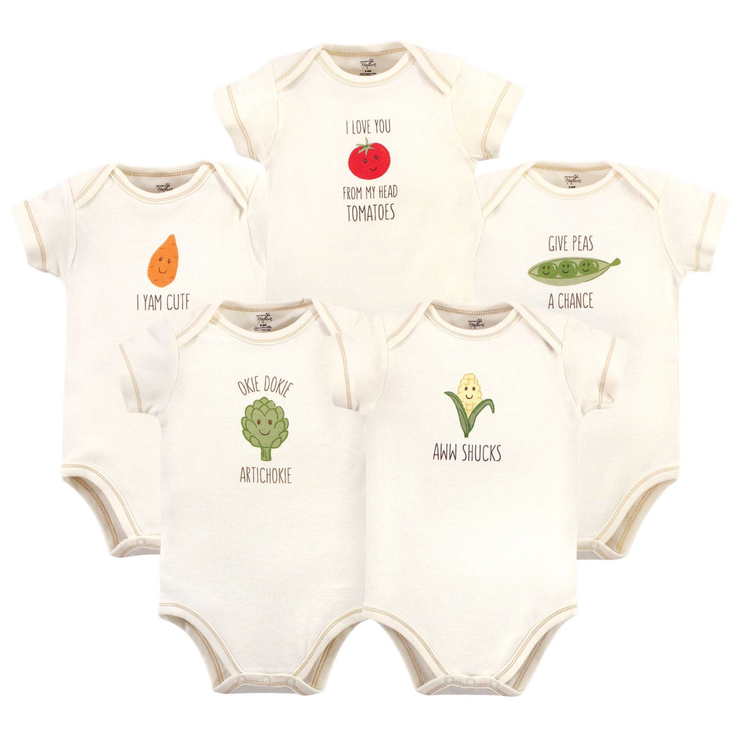 Baby Boys Unisex Natural One-Piece Garments