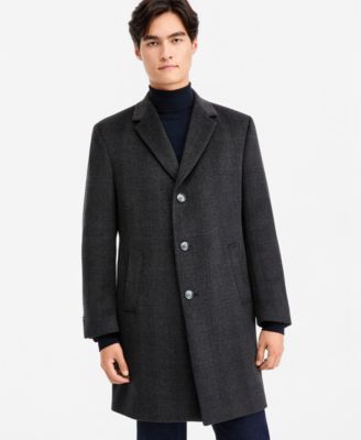 Men's Modern-Fit Wool-Blend Overcoat 