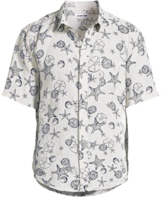 Men's Traditional Fit Short Sleeve Linen Shirt