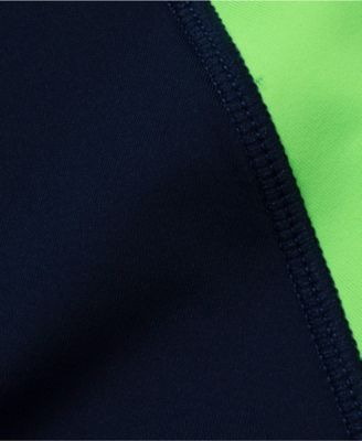 Girls Chlorine Resistant Short Sleeve Crew Neck Swim Rash Guard