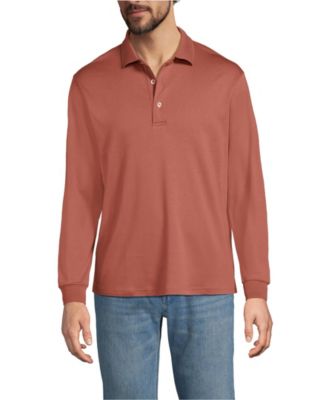Men's Long Sleeve Cotton Supima Polo Shirt