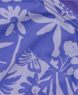 Girls Chlorine Resistant Long Sleeve Rash Guard Bikini 3 Piece Swimsuit Set