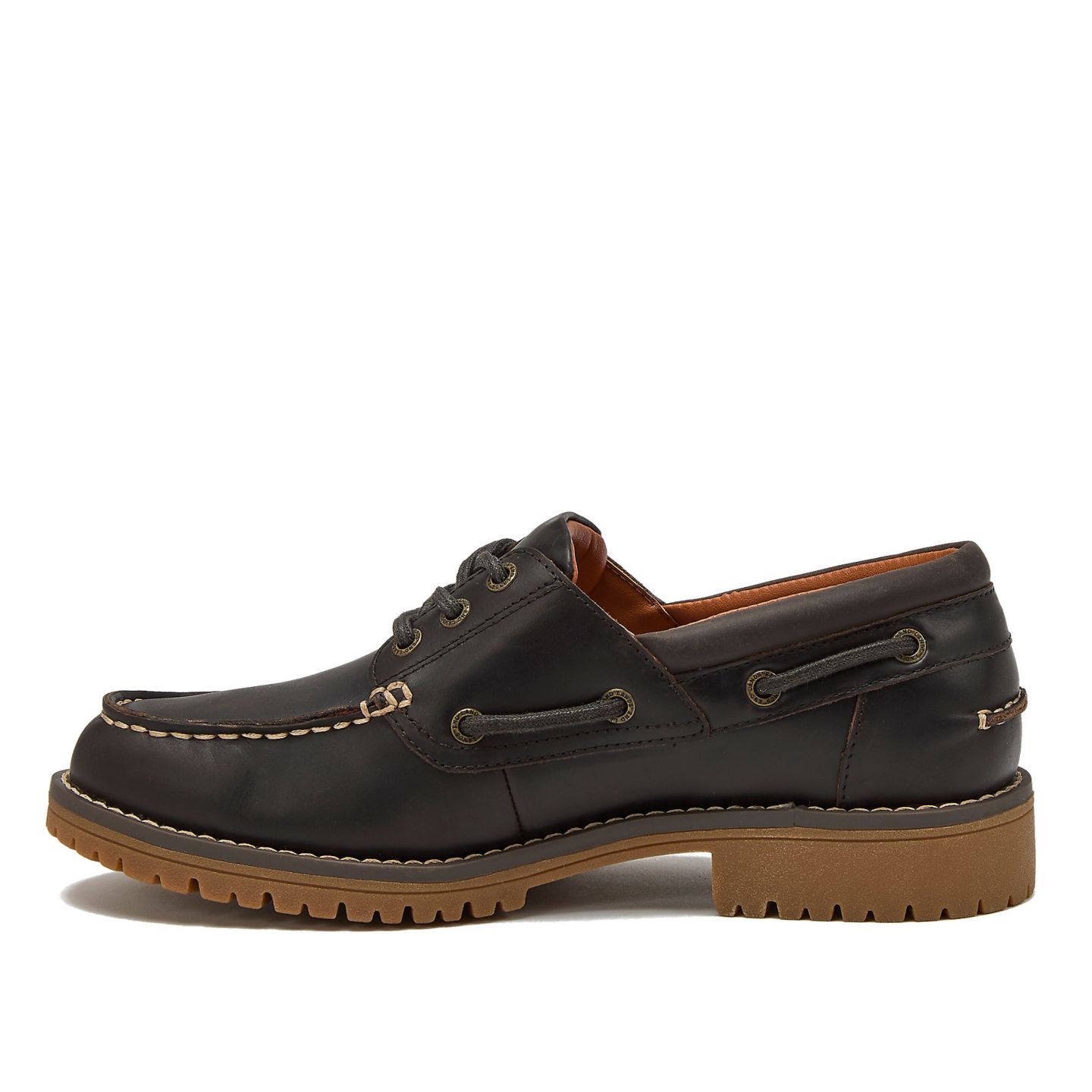 Обувь Lands' End Women's Seaport Leather Lace Up Boat Shoes, цвет: Тёмно-коричневый — фото 3