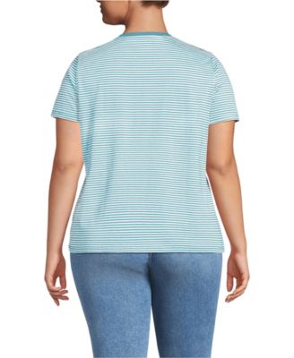 Plus Size Supima Cotton V-Neck T-Shirt