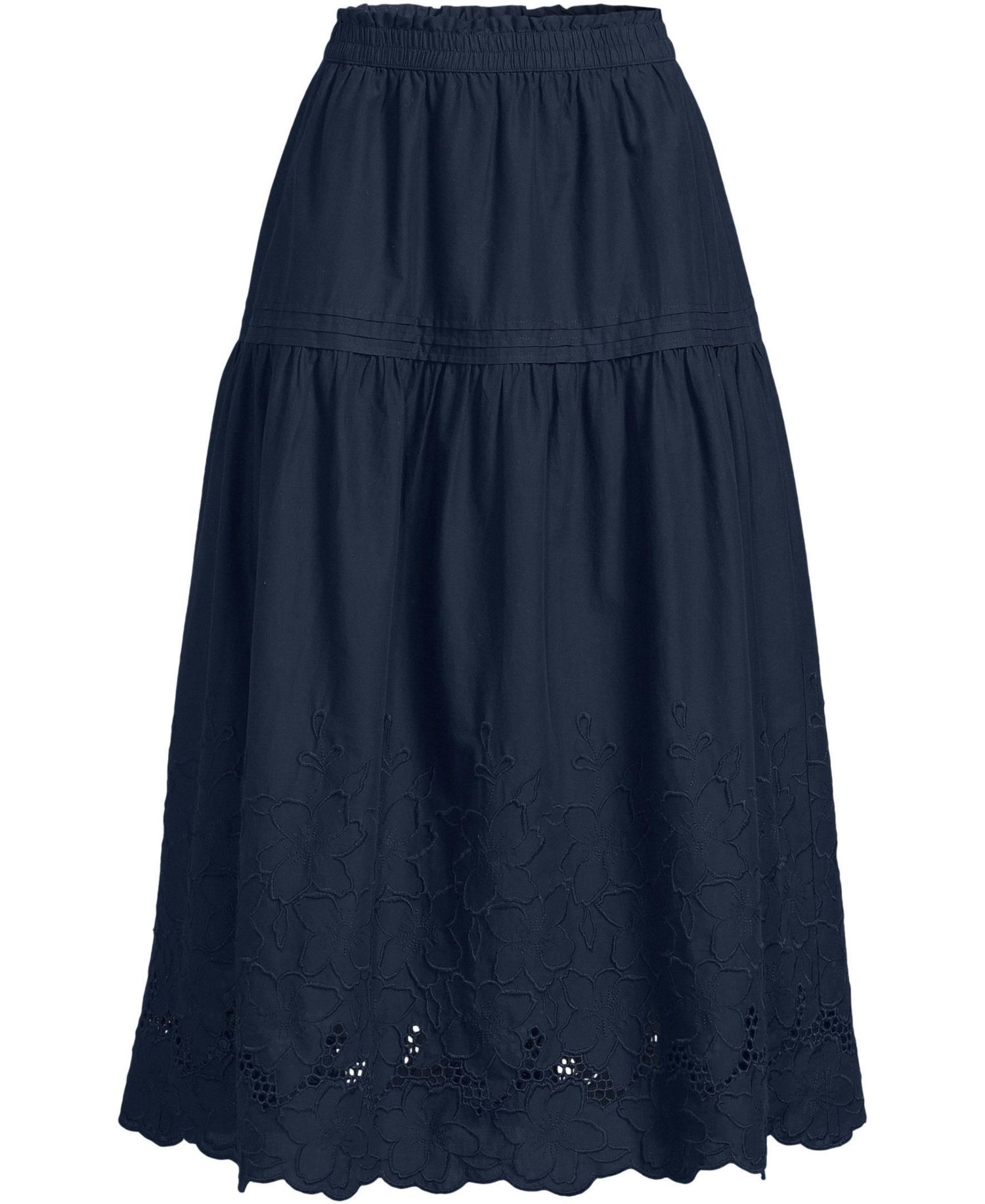 Women's Voile Eyelet Maxi Skirt