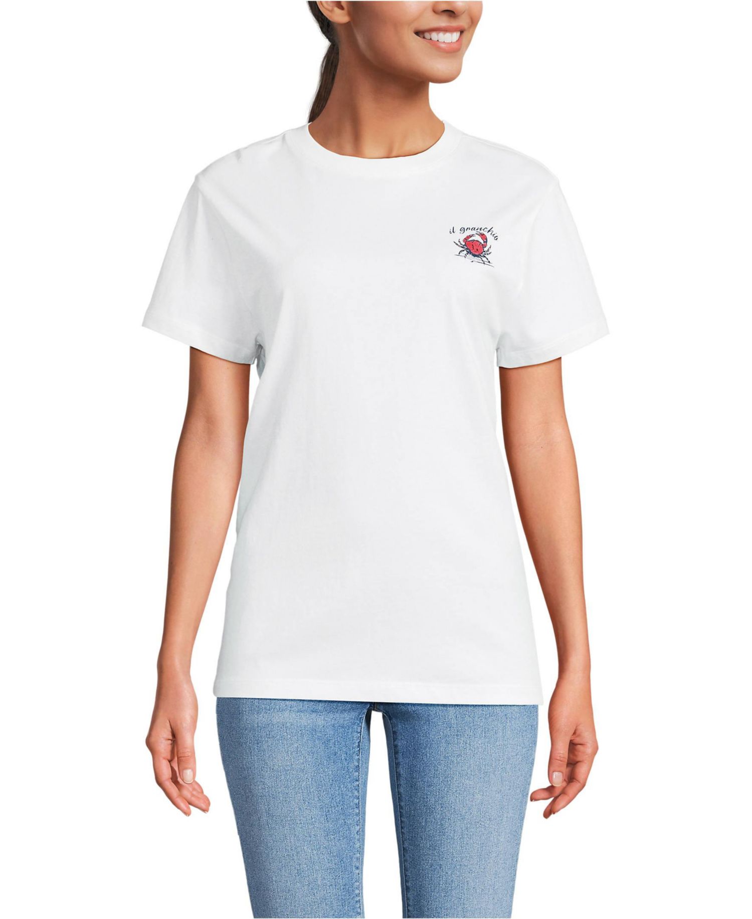 Women's Short Sleeve Crew Neck Graphic T-Shirt