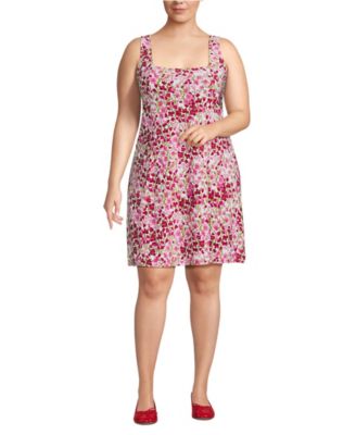 Plus Size Silky Knit Mini Shift Dress