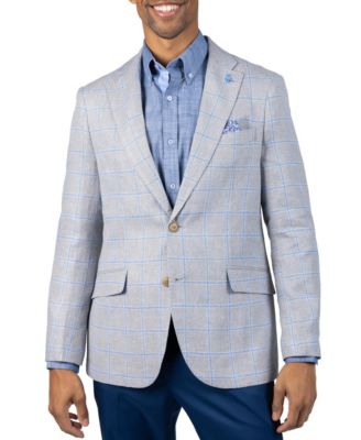 Men's Yarn Dye Windowpane Sport Coat