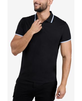 XRAY Men's Short Sleeve Texture Rib Polo