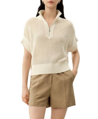 Women's Toscana Pointelle Embroidered Vest