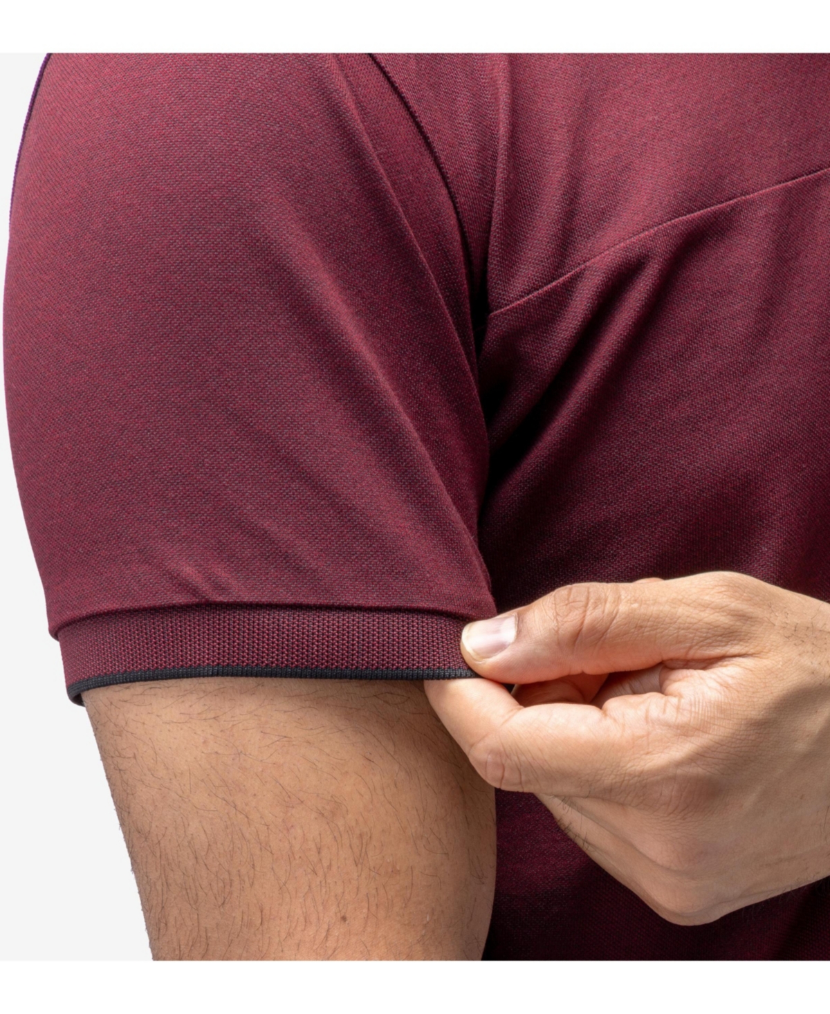 X-Ray Men's Short Sleeve Pieced Pique Tipped Polo