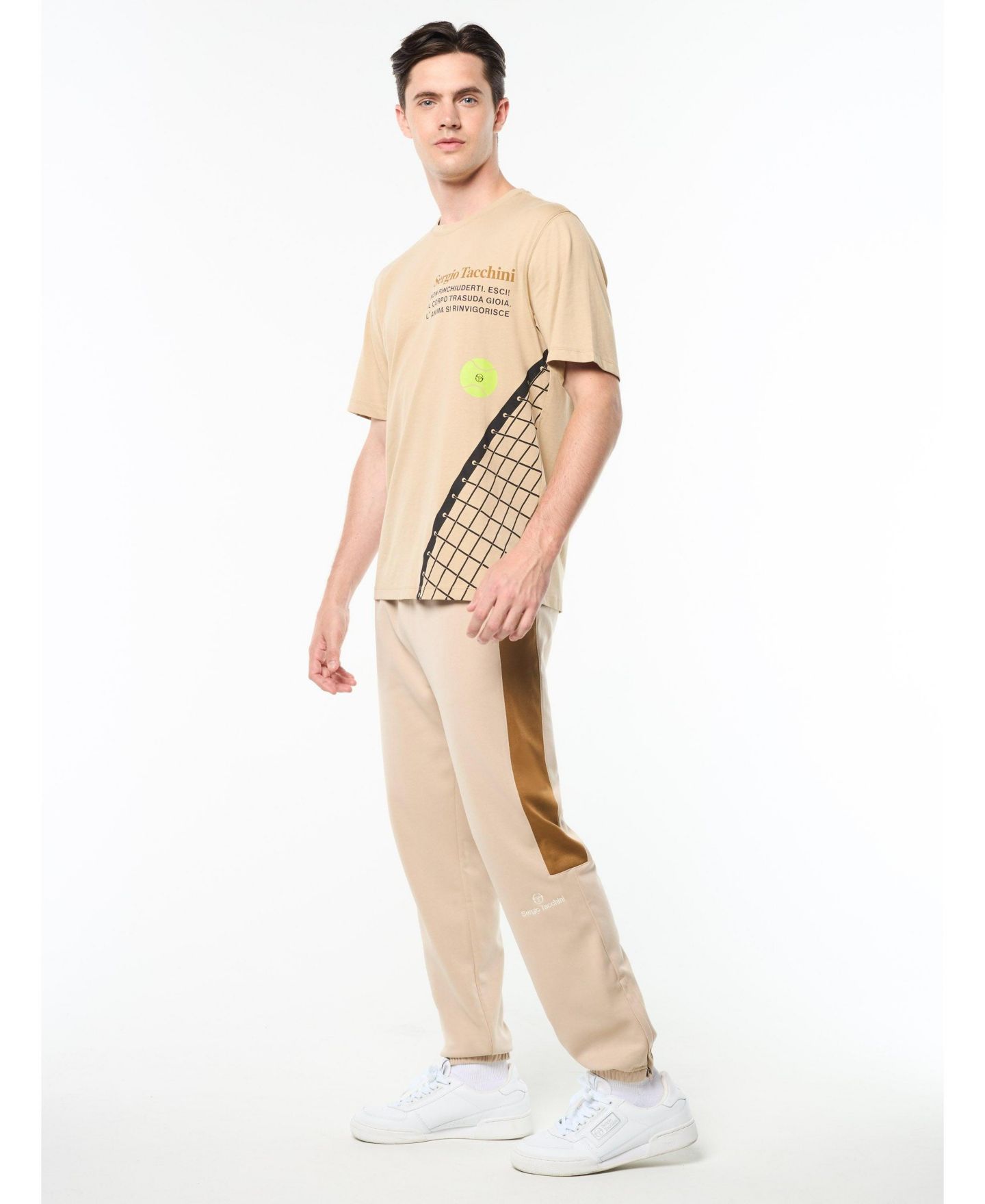 Мужская футболка Sergio Tacchini Netto, цвет: Humus — фото 2