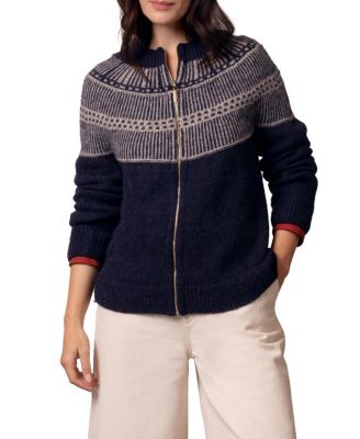 Women's British Wool Yoke Stitch Cardigan