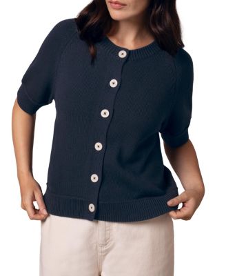 Women's Short Sleeve Knitted Cardigan