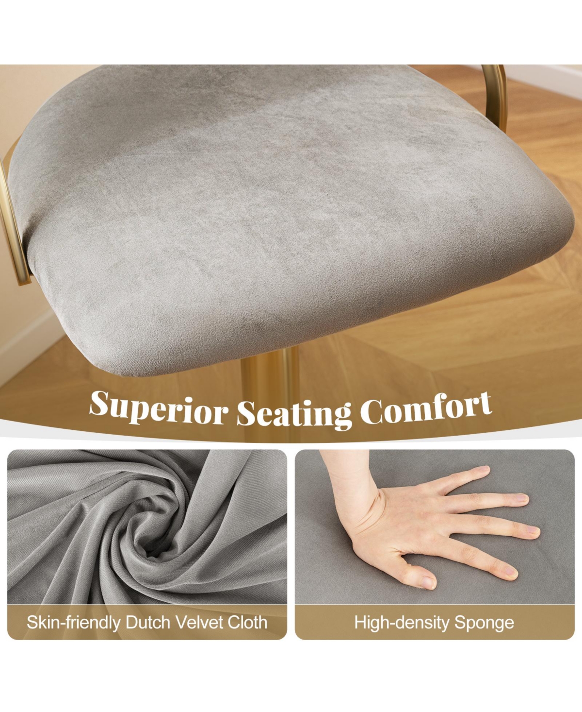 Gymax Swivel Bar Stool Set of w/ Barrel Back and Footrest Metal Base for Home Bar