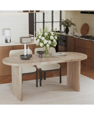 Modern Extendable Dining Table,Mid-century modern style home table,Suitable for dining rooms, kitchens, and living rooms