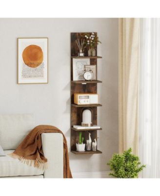 5-Tier Wall Mounted Floating Shelf Unit