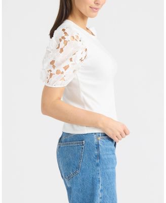 Women's Lace Sleeve Top