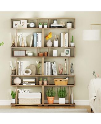 6-Tier Slim Bookcase with Anti-Tipping Kit
