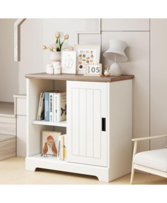 Farmhouse Sideboard Buffet Cabinet with Sliding Doors