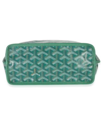 Green Goyardine Canvas Reversible Mini Anjou