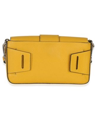 Yellow Cuoio Romano Selleria Belt Baguette Bag