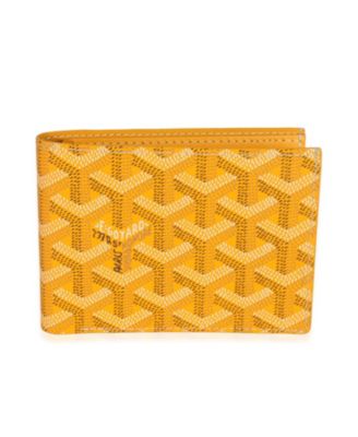Yellow Goyardine Canvas Victoire Wallet