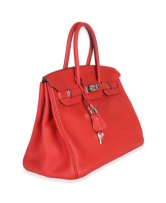Rouge Casaque Togo Birkin 35 PHW