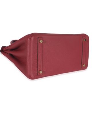 Rouge Grenat Togo Birkin 30 GHW