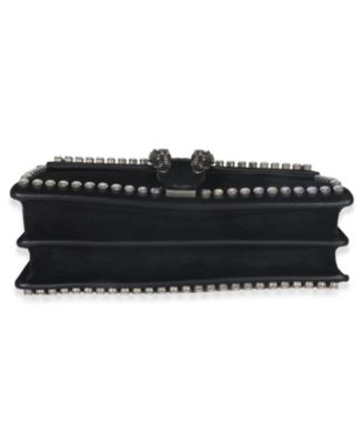 Black Suede Crystal Small Dionysus Shoulder Bag
