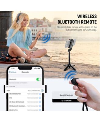 Lightweight Bluetooth Selfie Stick Tripod with 360° Phone Holder & Cold Shoe